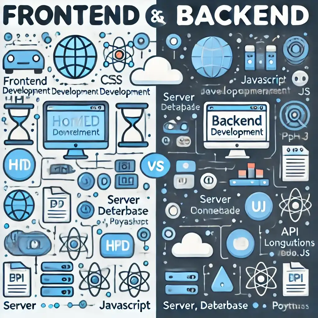 Differences Between Frontend and Backend Development Image
