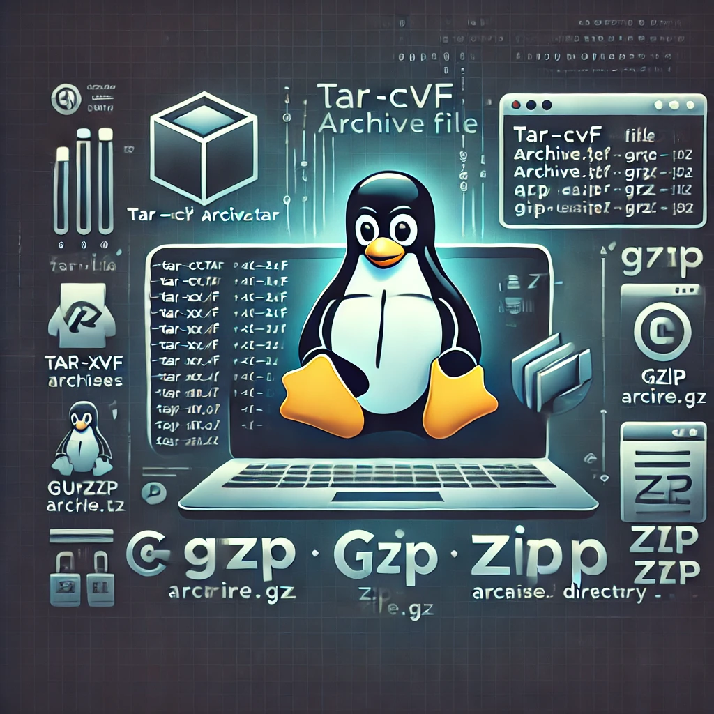 Linux'ta Sıkıştırma Yapmak ve Açmak Görseli